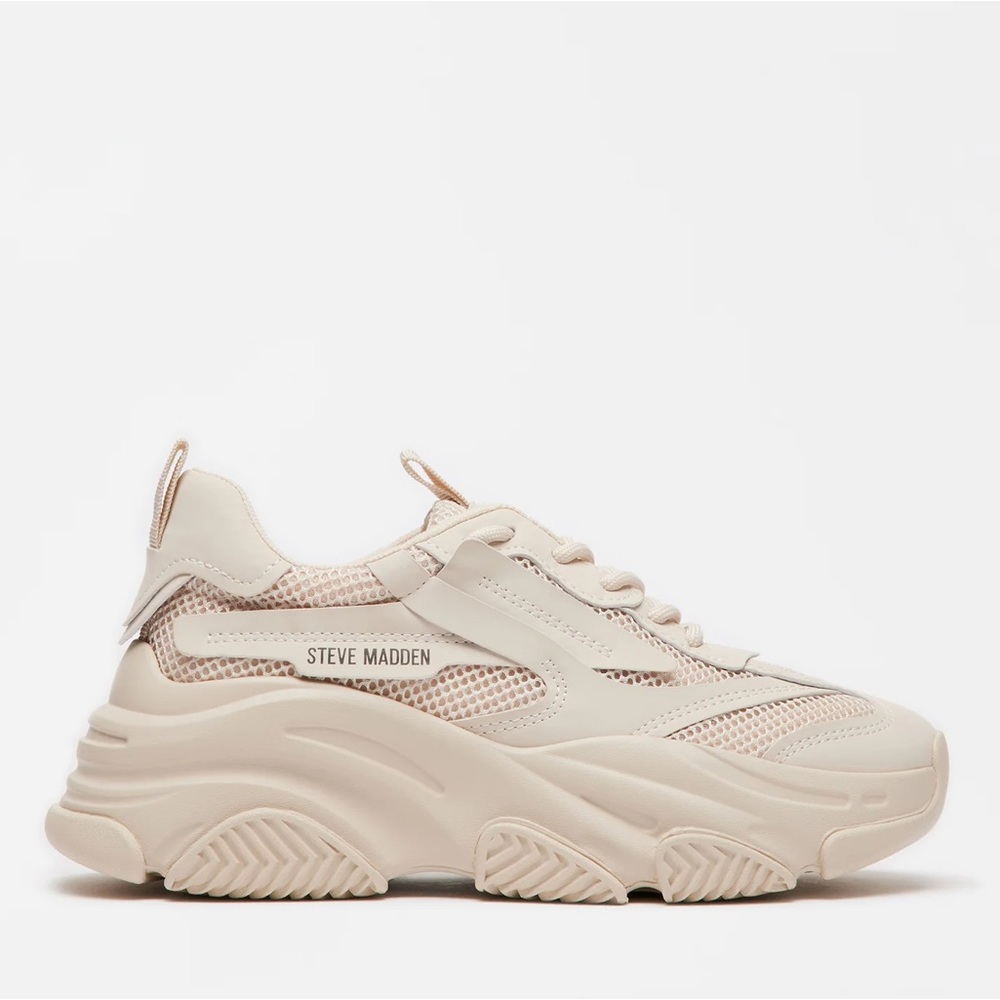 Steve Madden Possession Sneakers, Color Bone Size 5.5